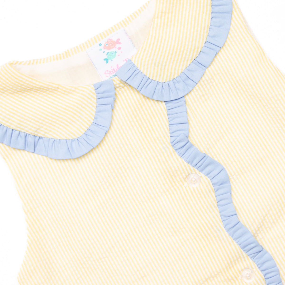 Portland Proper Dress, Yellow Seersucker