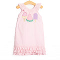Peace, Love, and Popsicles Ruffle Dress, Pink